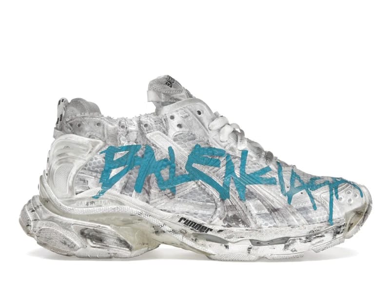 Balenciaga Runner Graffiti White Blue