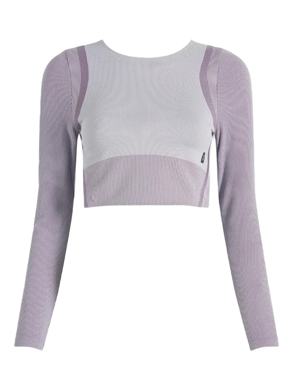 Studio knitted long-sleeve crop top