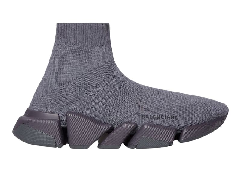 Balenciaga Speed 2.0 Dark Grey Recycled Knit