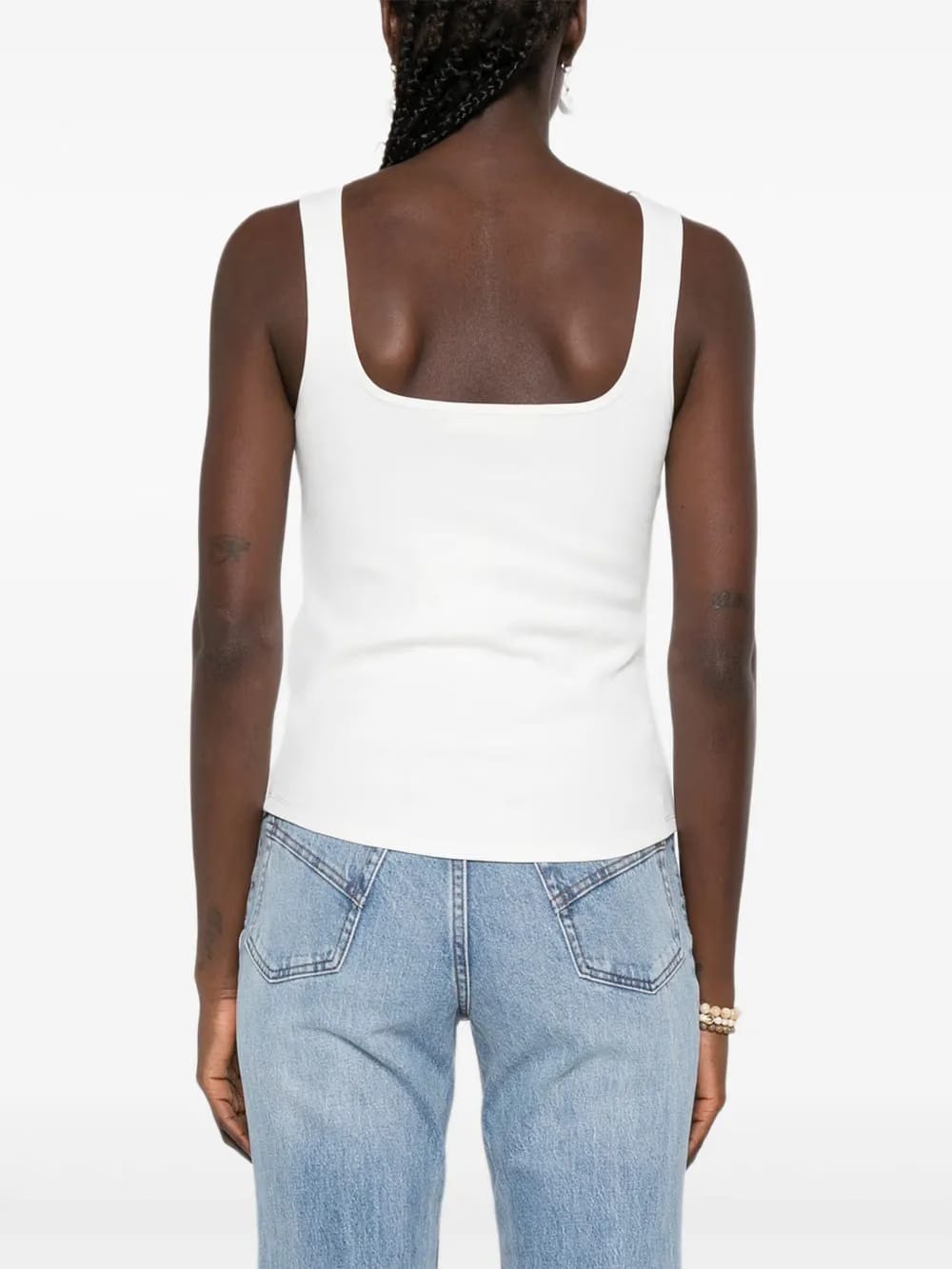 embellished neckline top