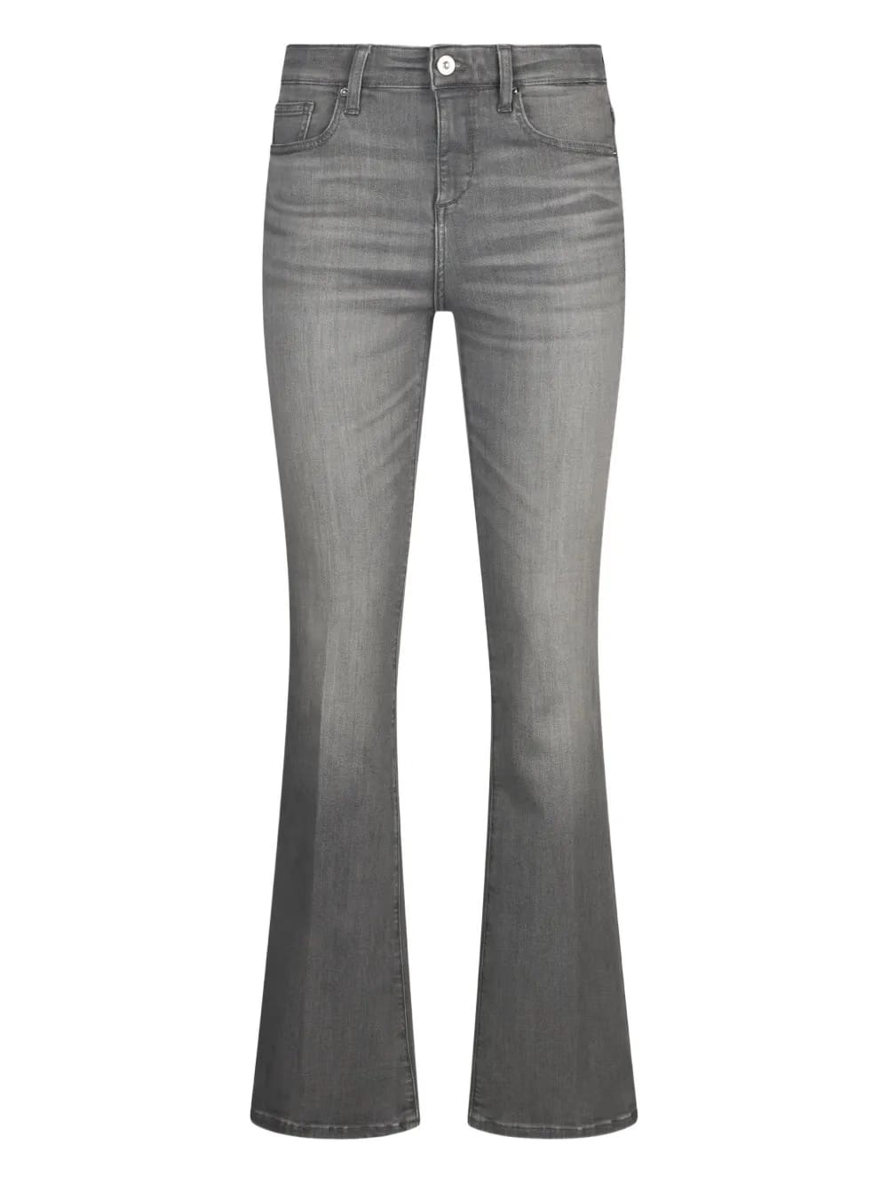 five-pocket high-rise bootcut jeans