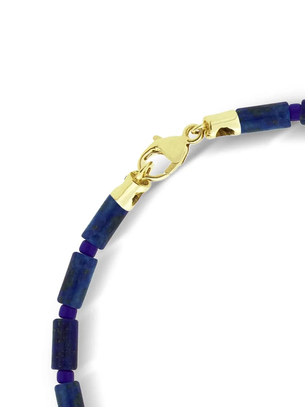 14K yellow gold lapis lazuli bracelet