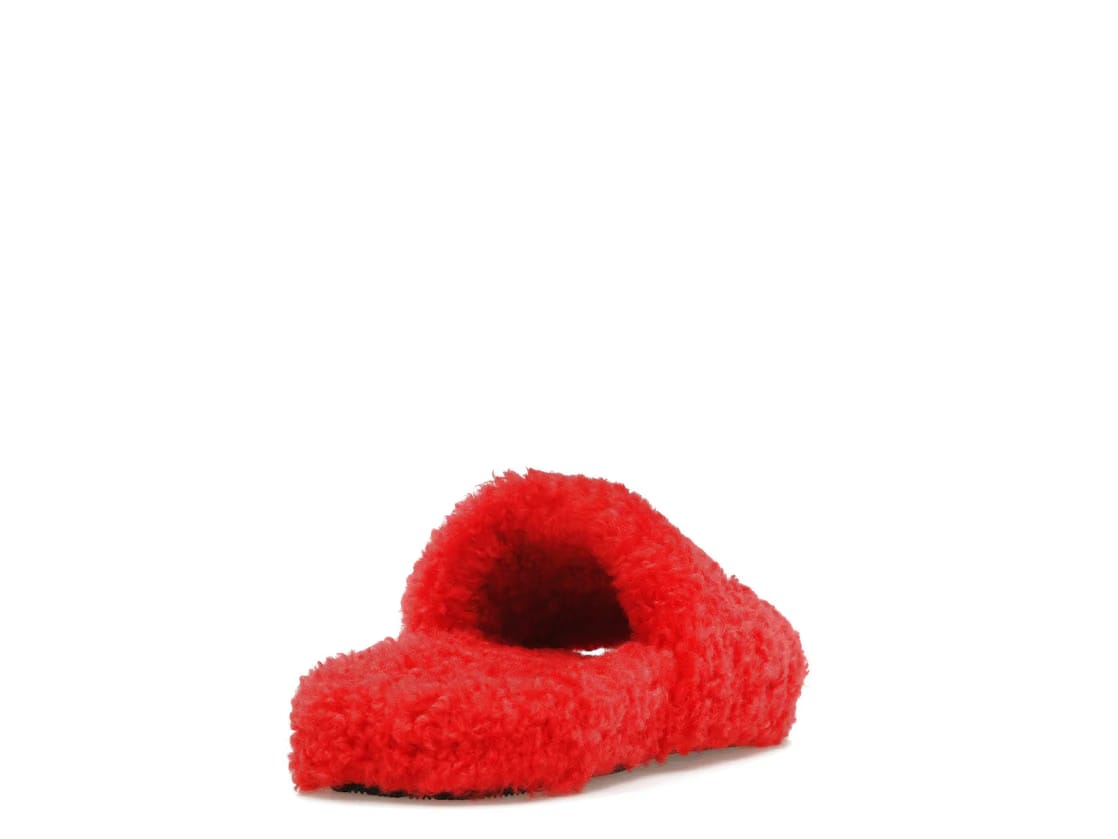 Balenciaga Furry Slide Red White (Women's)