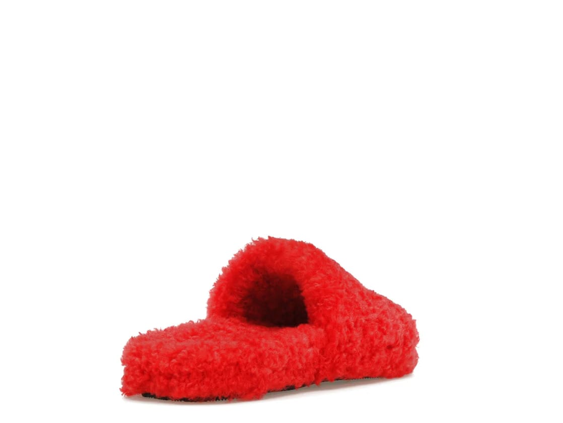 Balenciaga Furry Slide Red White (Women's)