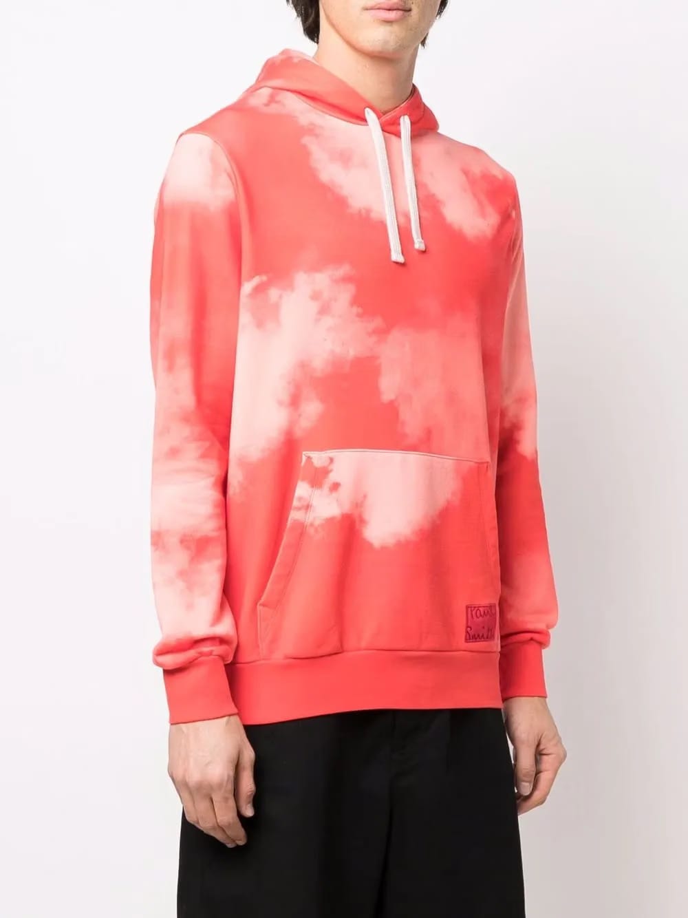 cloud-print pullover Hoodie
