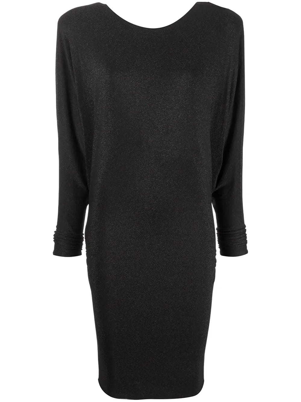 wide-shoulder knitted dress