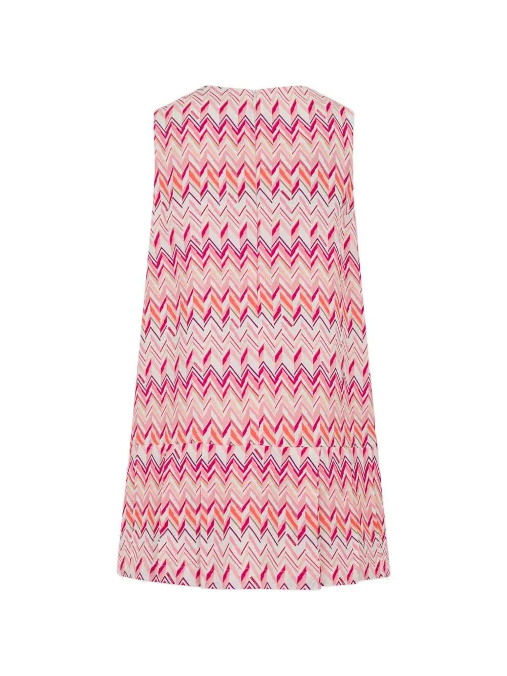 zigzag pleated dress