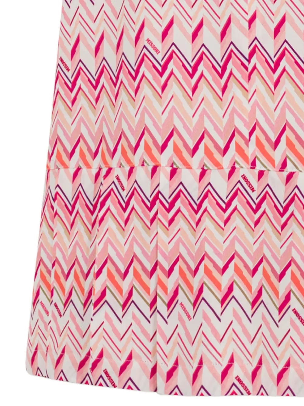 zigzag pleated dress