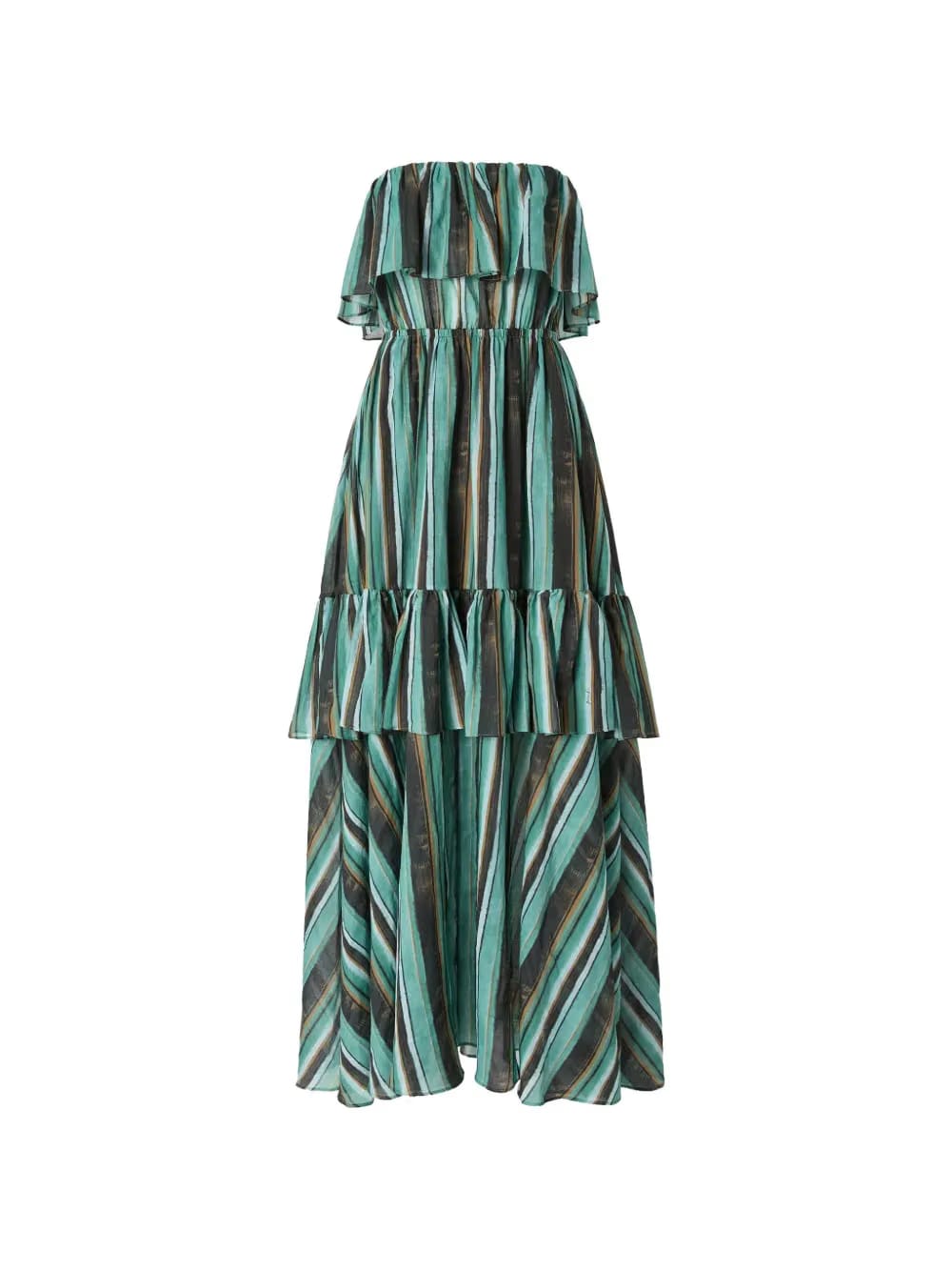 ruffled striped dress