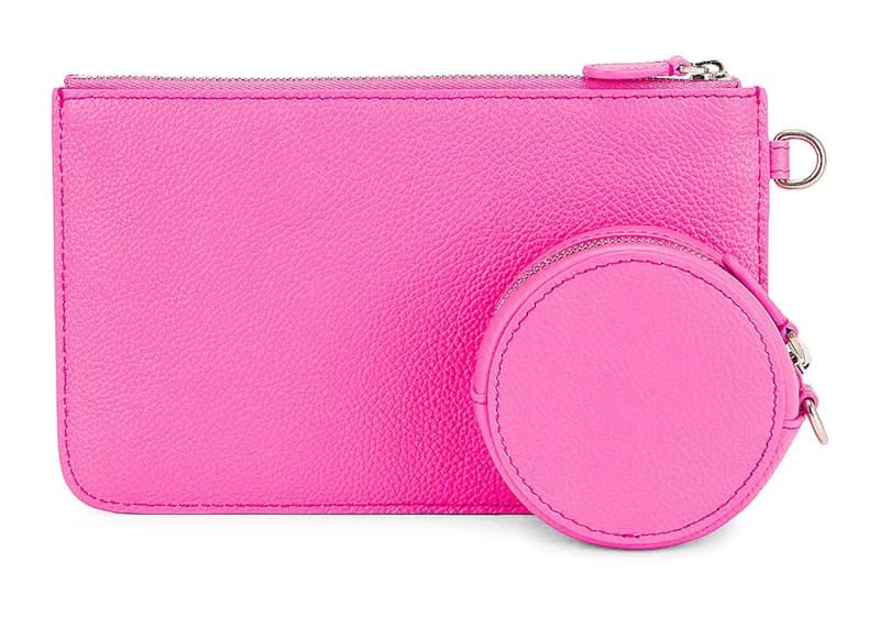 Balenciaga Cash Multipocket Strap Bag Neon Pink/Black