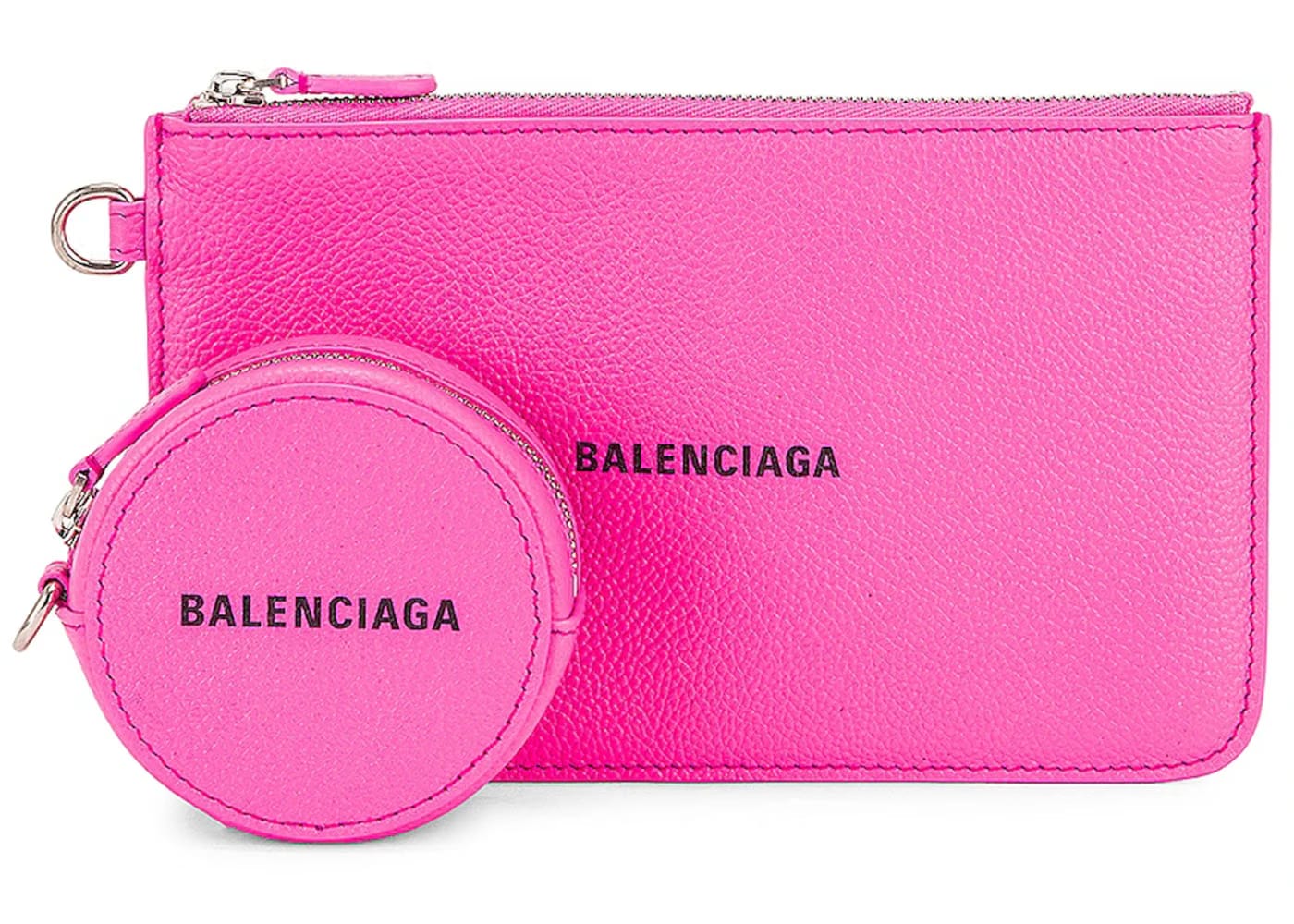 Balenciaga Cash Multipocket Strap Bag Neon Pink/Black