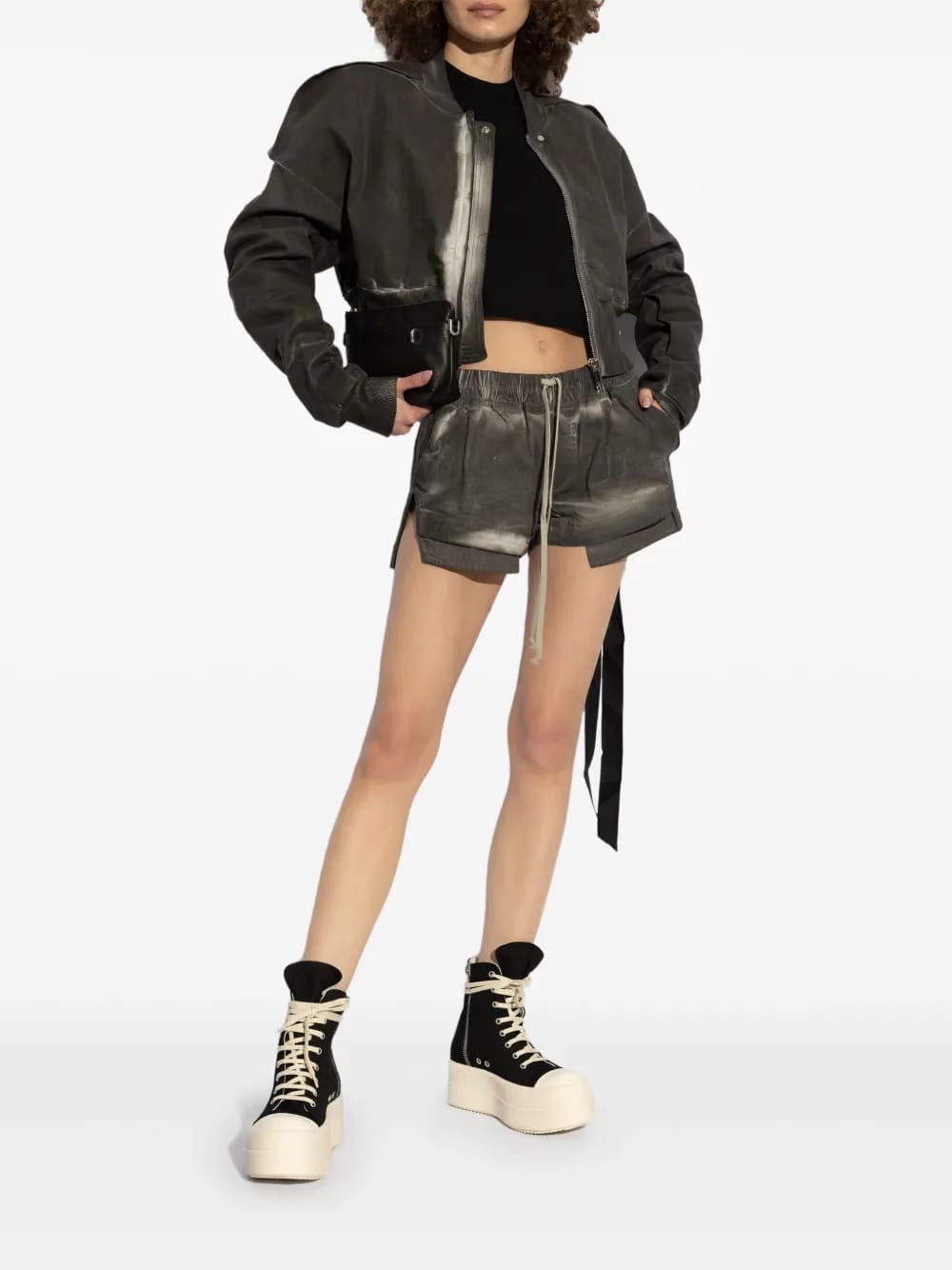 bleach-wash jacket
