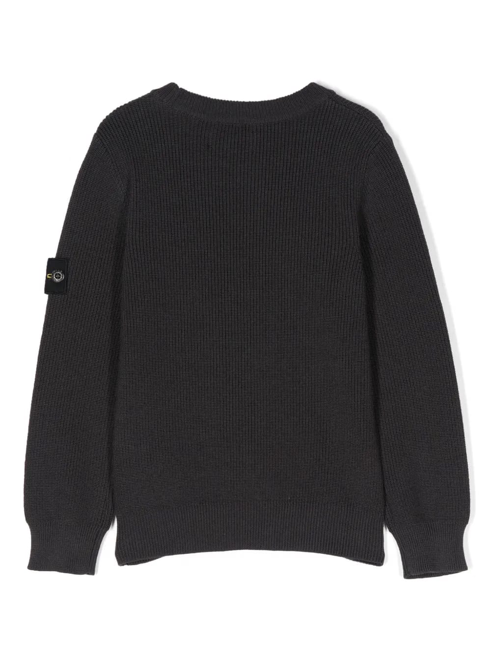 Compass-badge cotton jumper