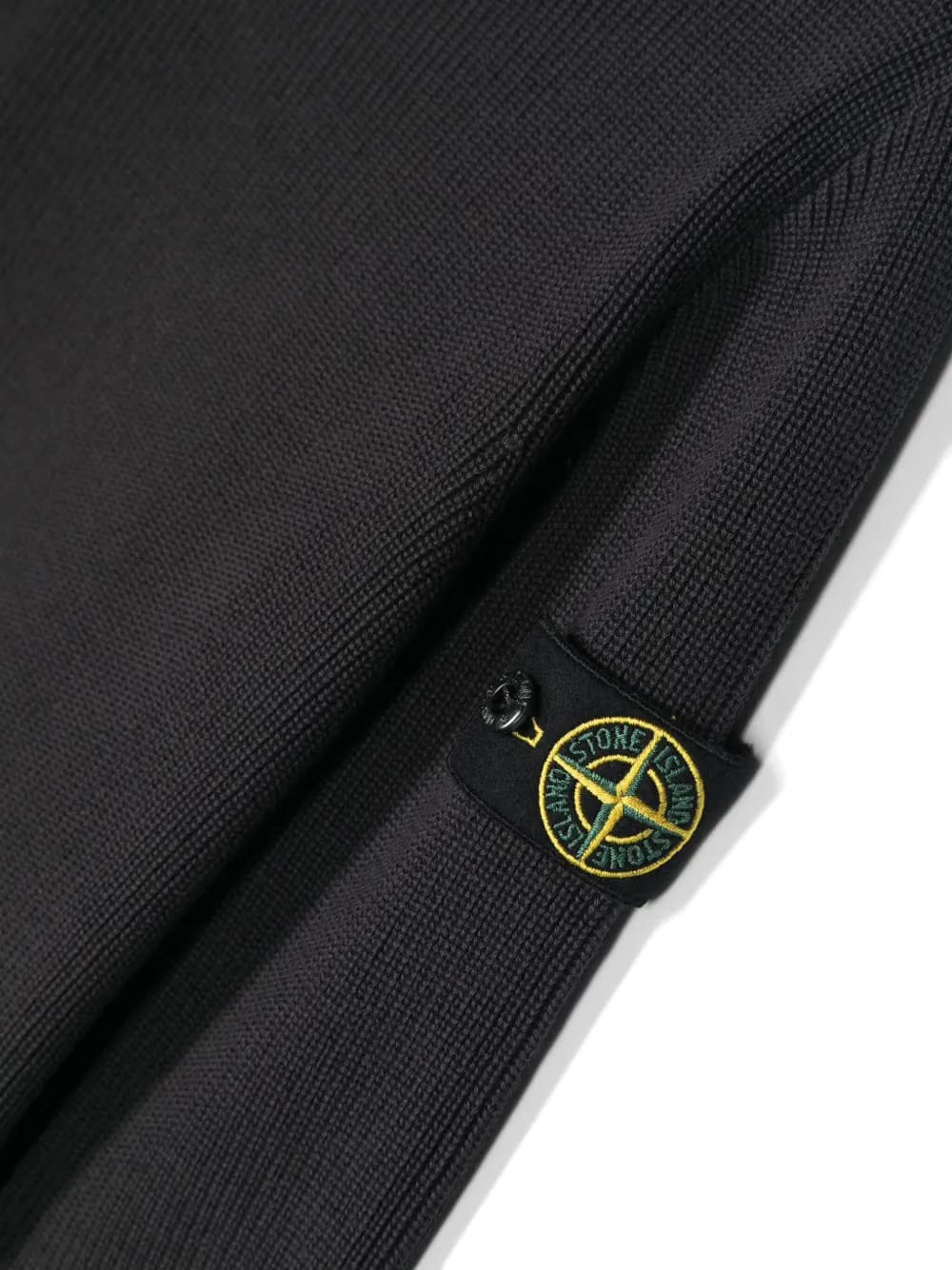 Compass-badge cotton jumper