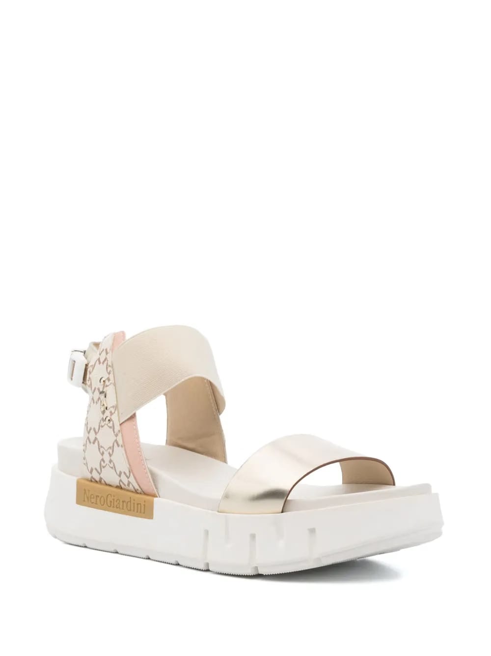 55mm leather platform sandals