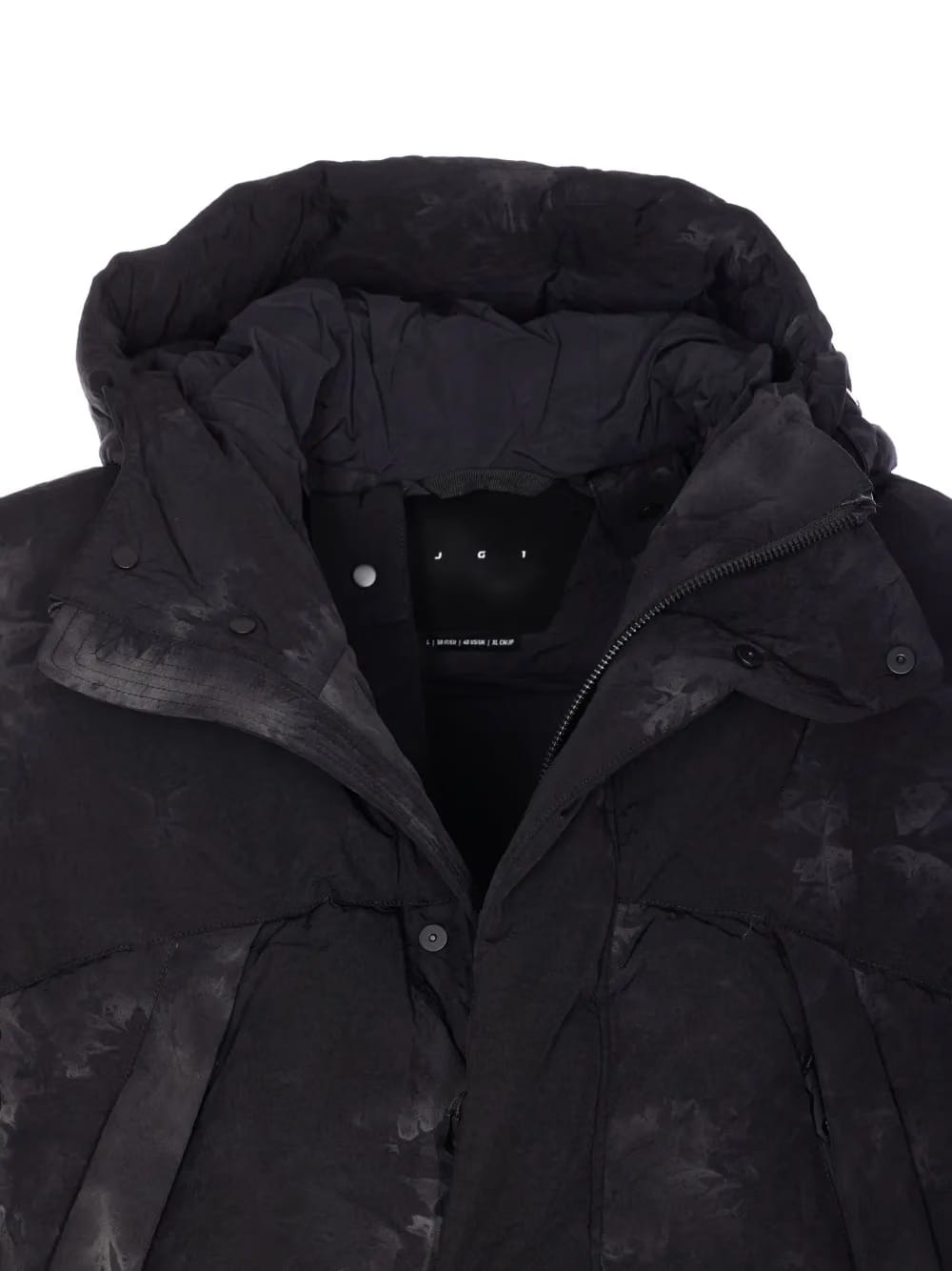 marbled-effect jacket
