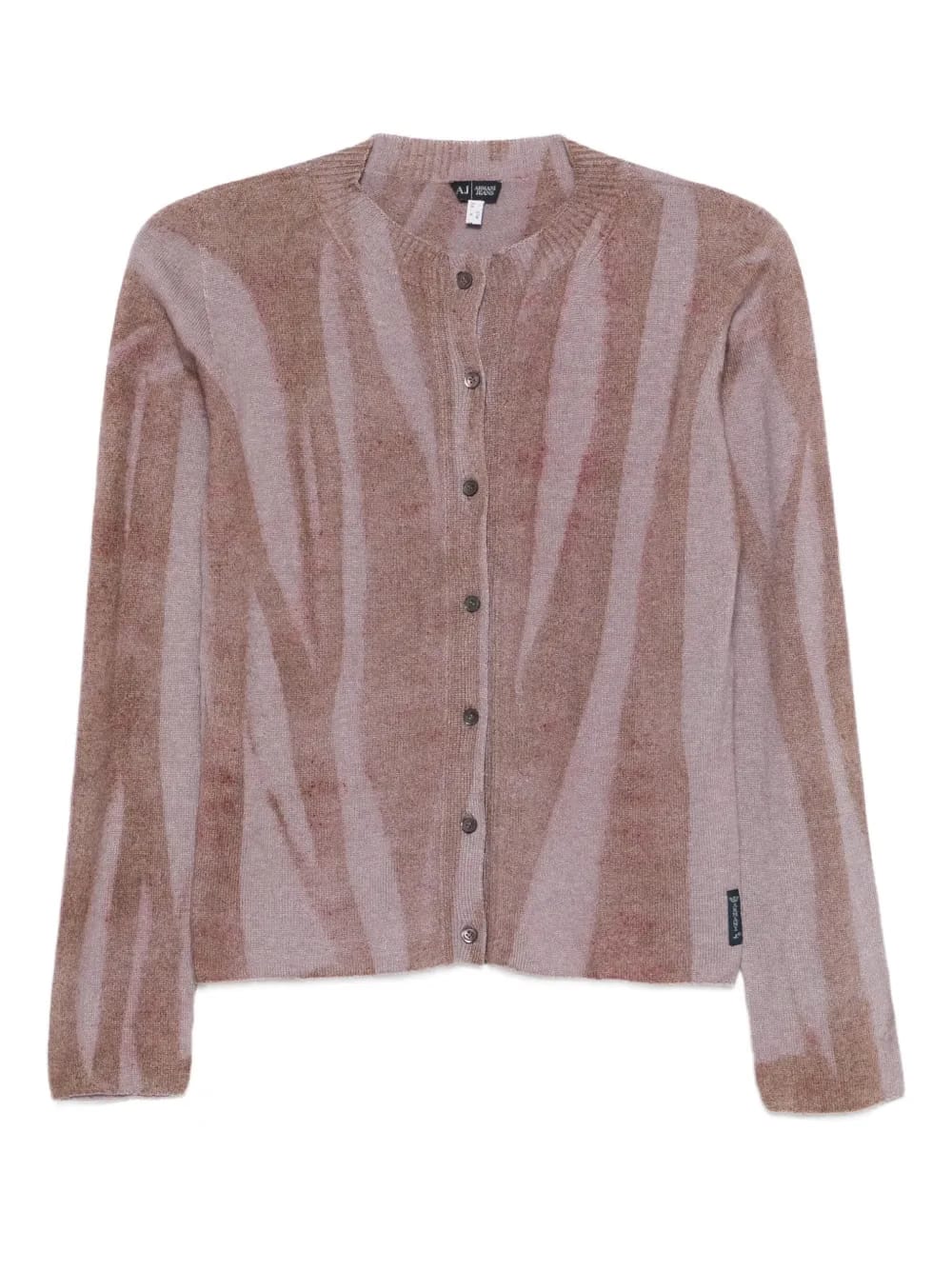 2000s stripe wool cardigan