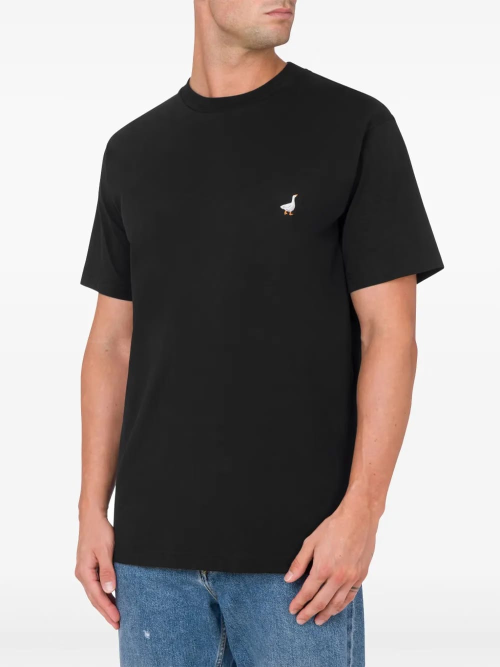 duck-embroidered cotton T-Shirt