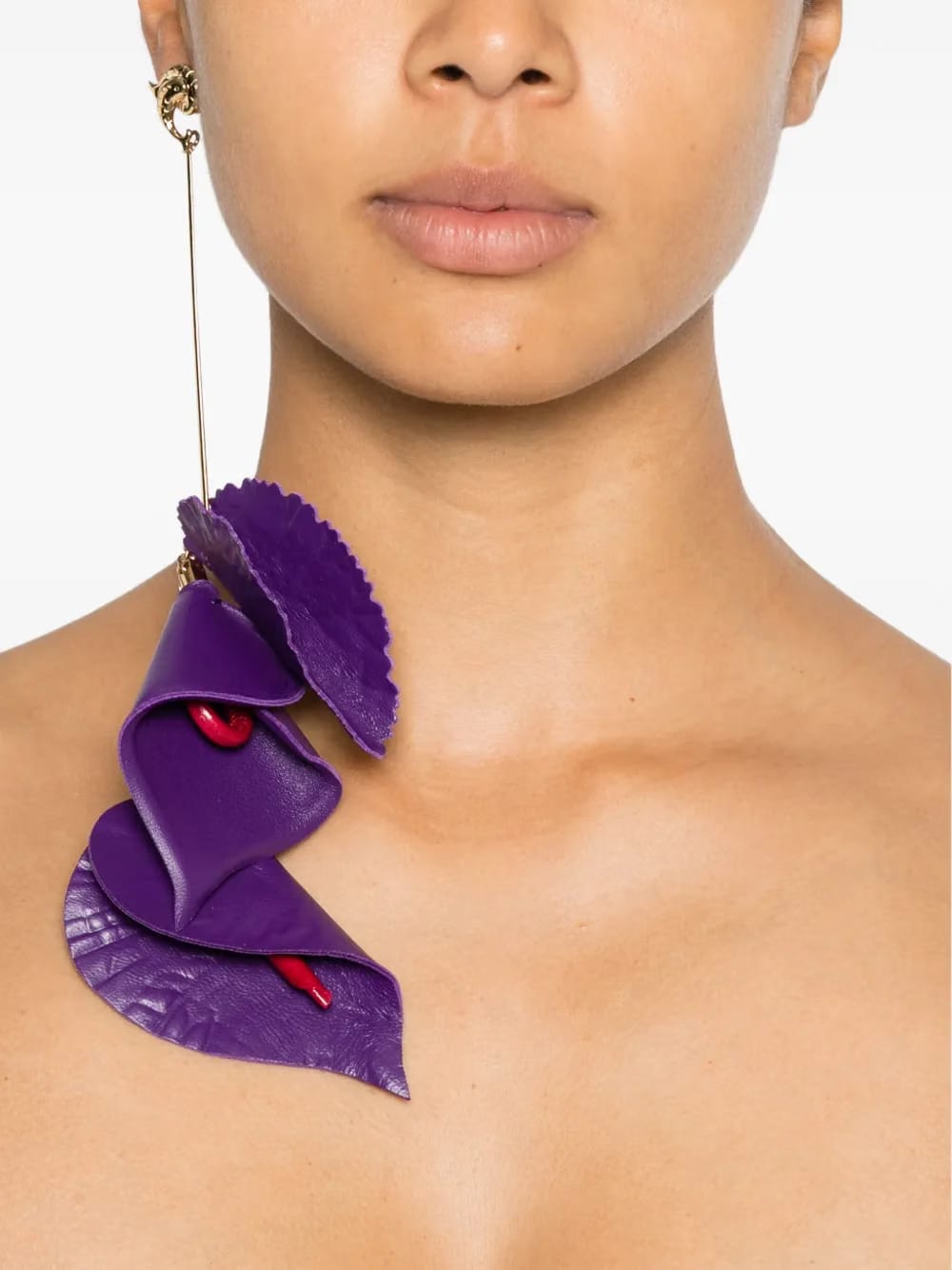 floral-drop earring