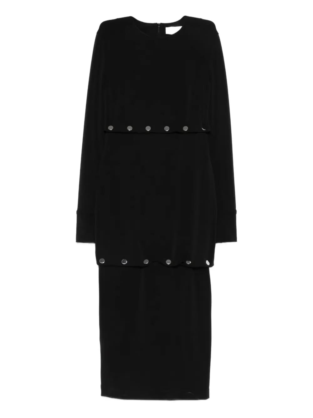 shortenable black dress