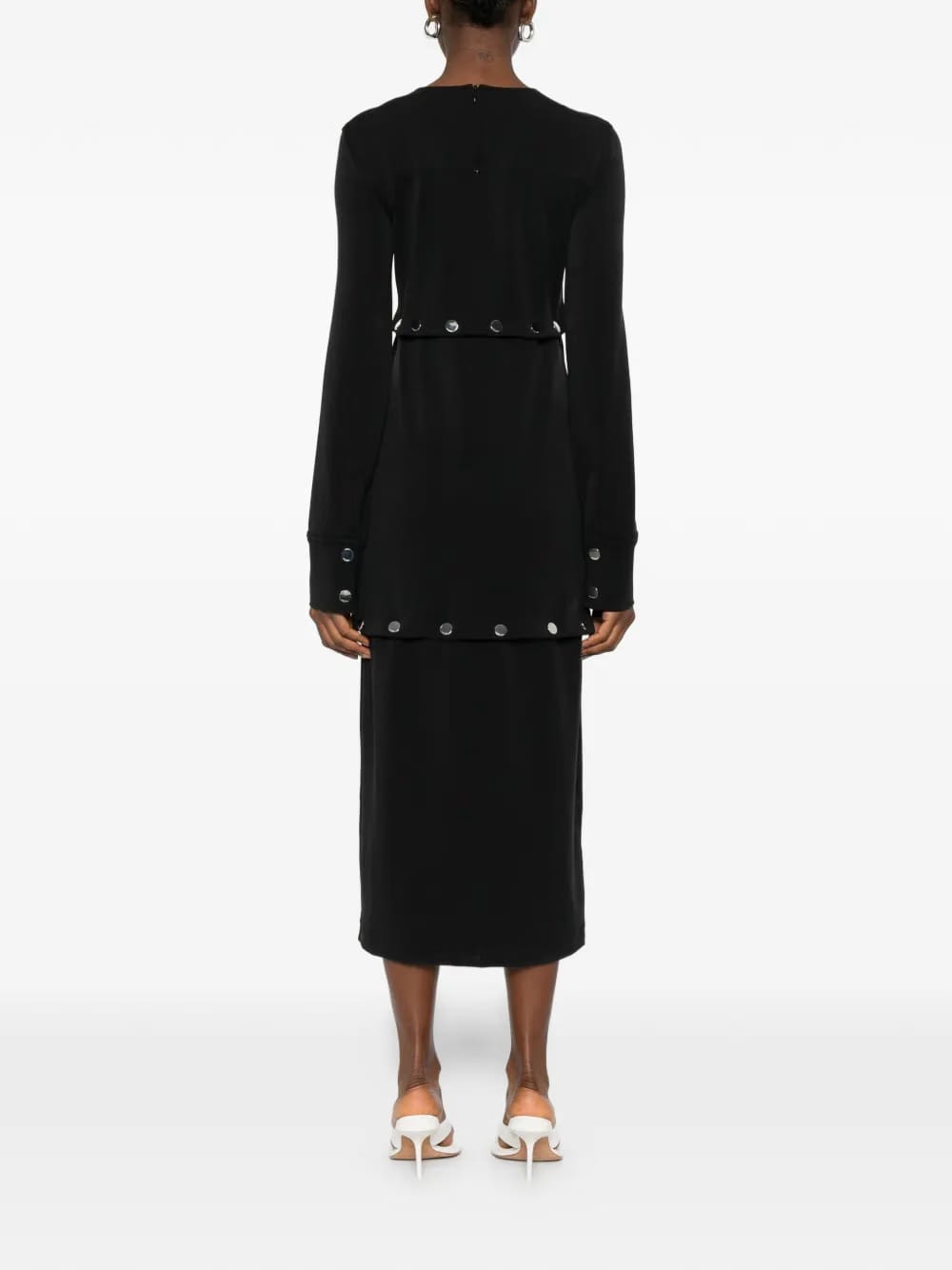shortenable black dress