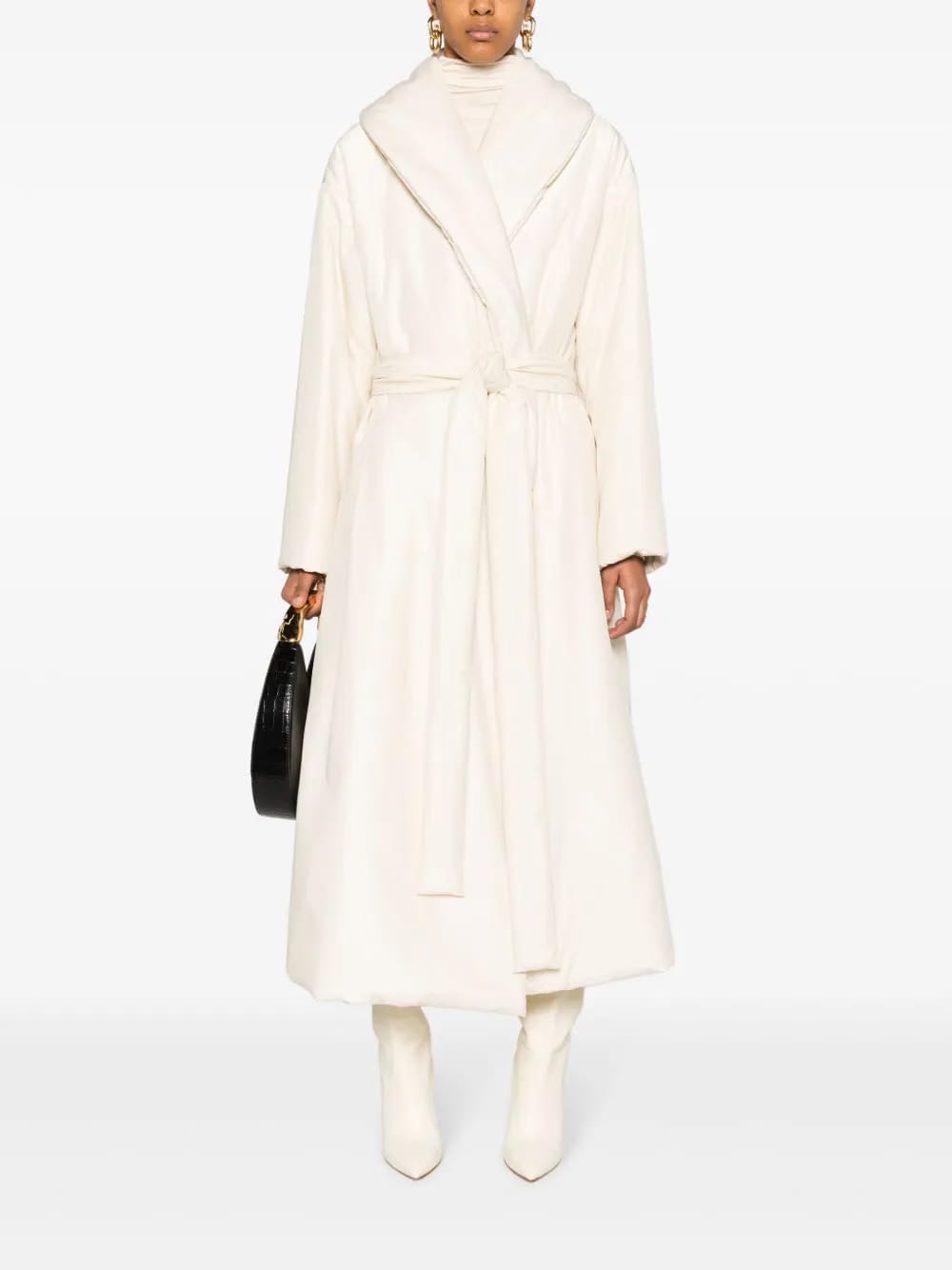Francine tied-waist coat