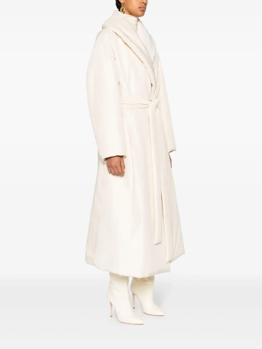 Francine tied-waist coat