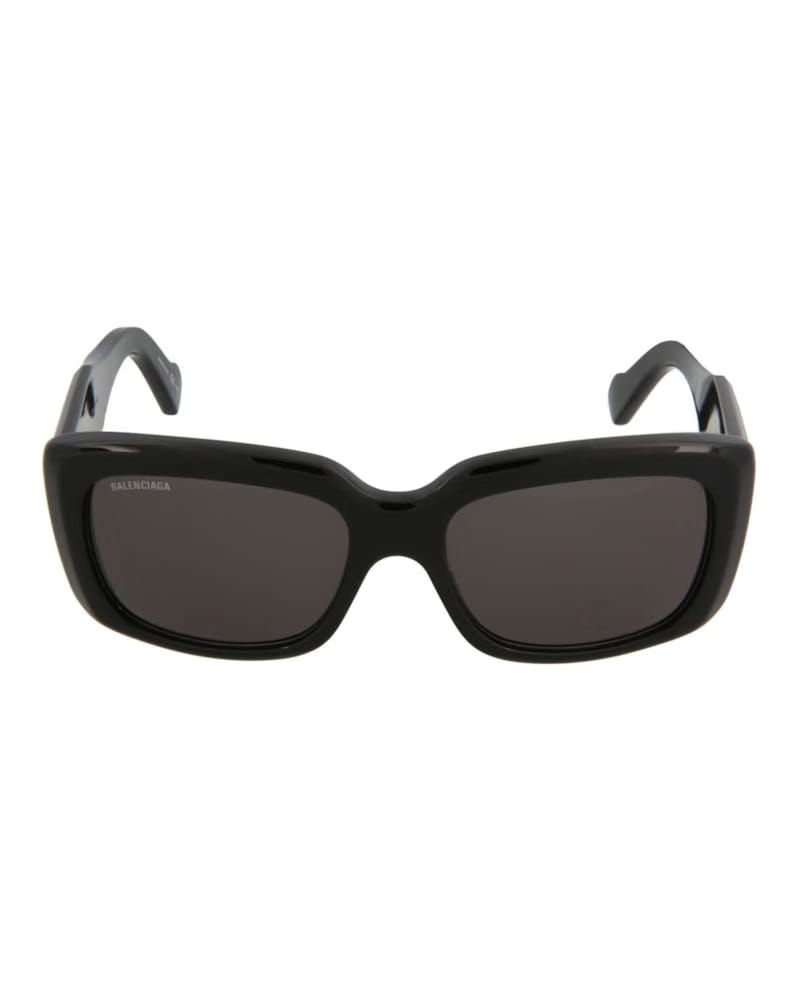 Balenciaga Square Rectangle Sunglasses Black/Black/Grey (BB0072S-30008290-001)