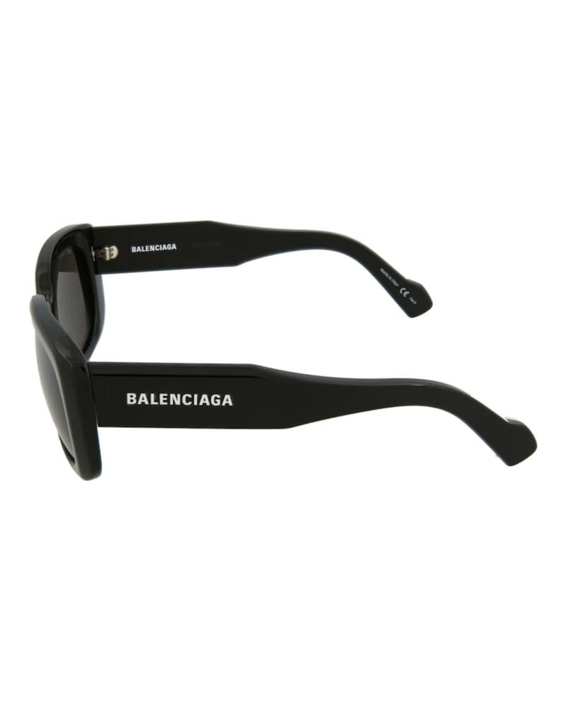Balenciaga Square Rectangle Sunglasses Black/Black/Grey (BB0072S-30008290-001)