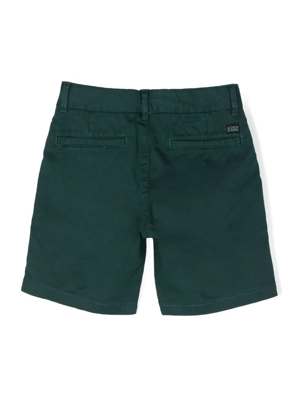 logo-patch organic cotton shorts