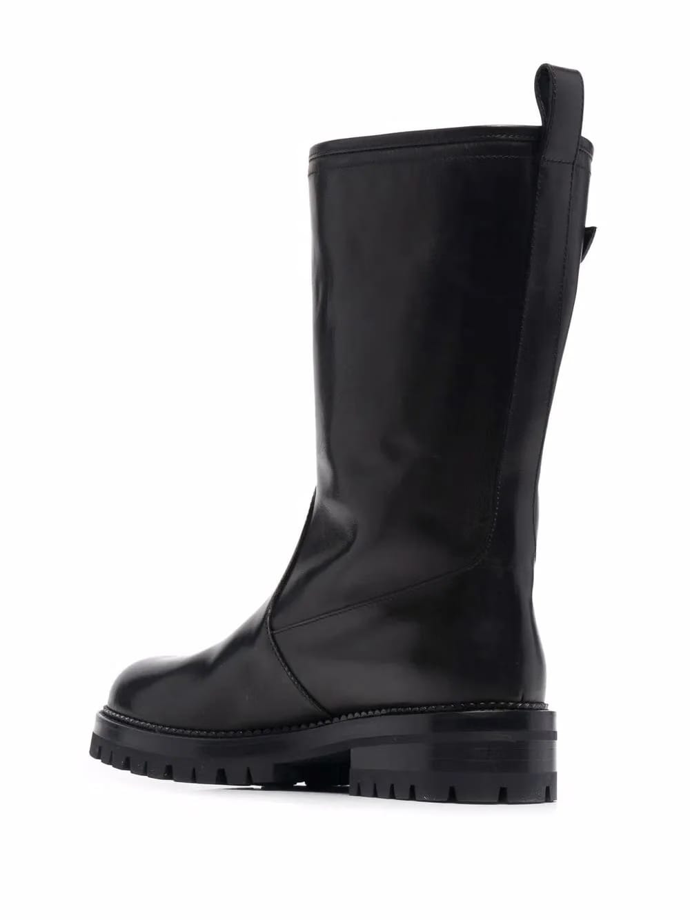 Safety Pin mid-calf boots