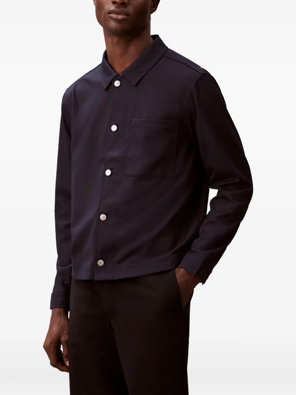 pocket button suit jacket