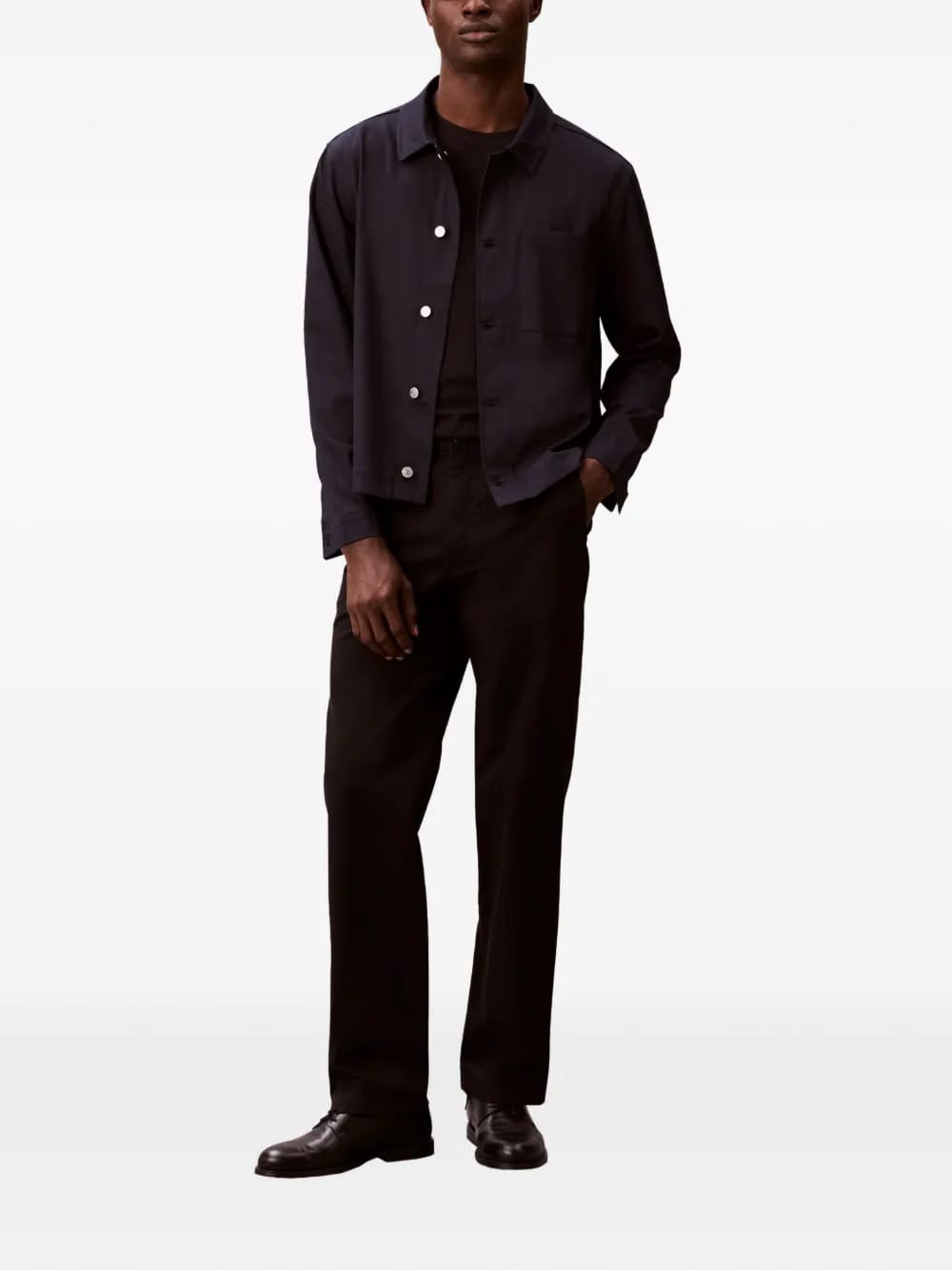 pocket button suit jacket