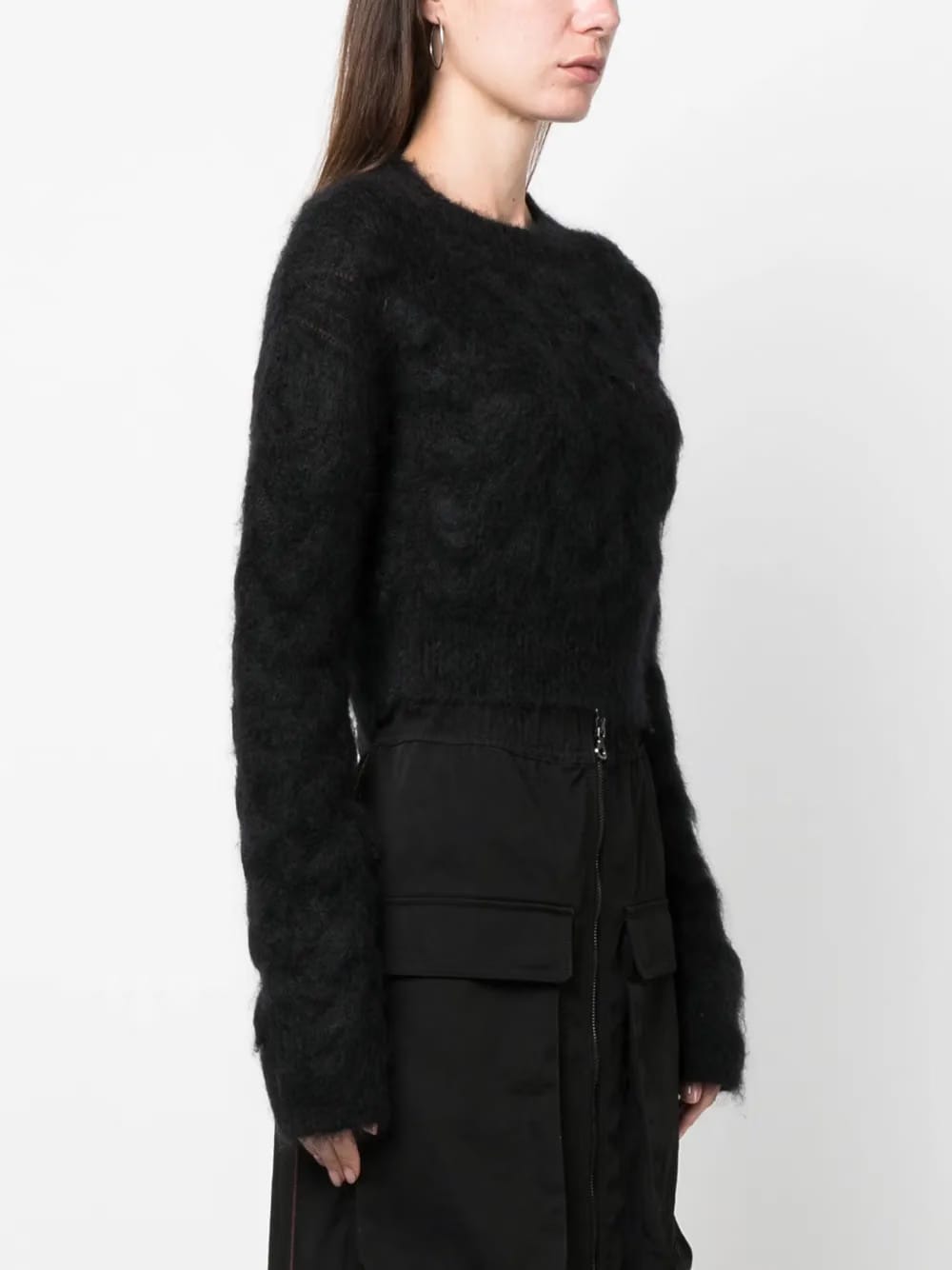 brushed mohair-blend jumper