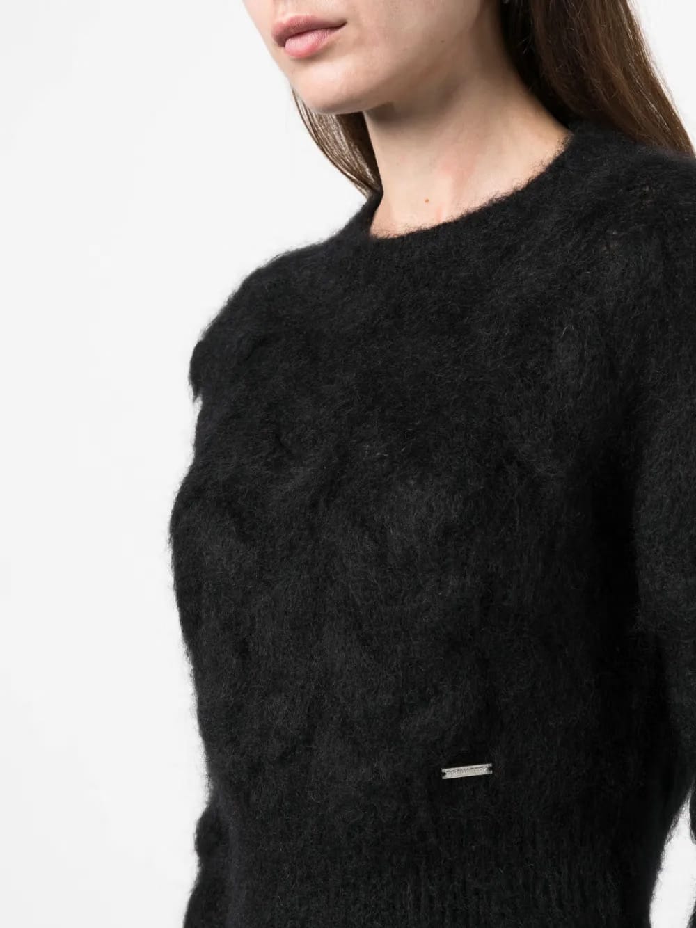 brushed mohair-blend jumper