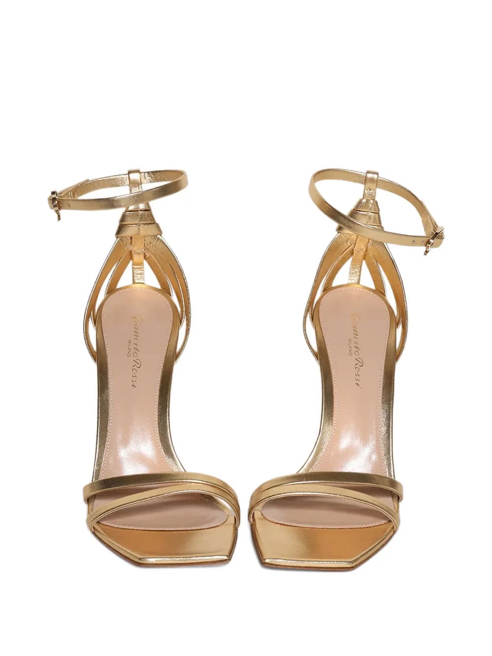 105mm braided ankle-strap sandals