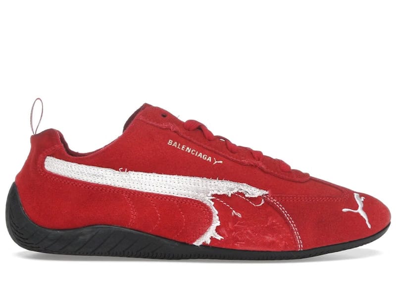 Balenciaga x Puma Speedcat Suede Distressed Red White