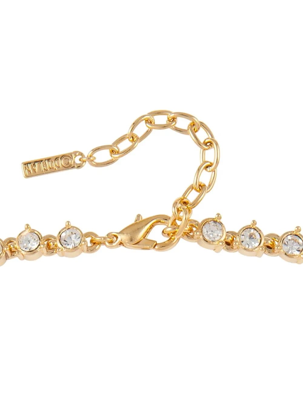 1980s D'Orlan crystal-embellished necklace and earrings set