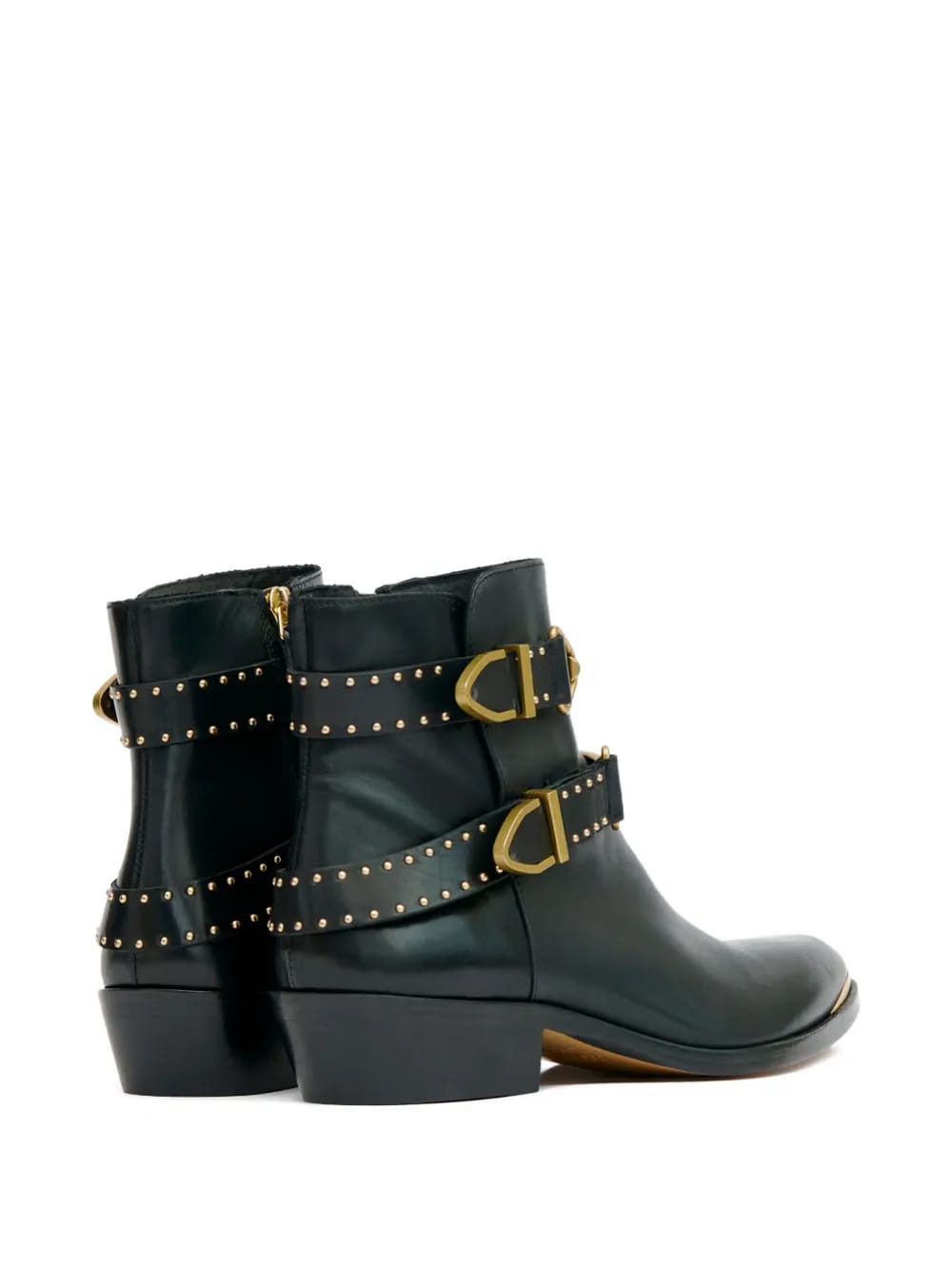 35mm Zalya buckle studded boots