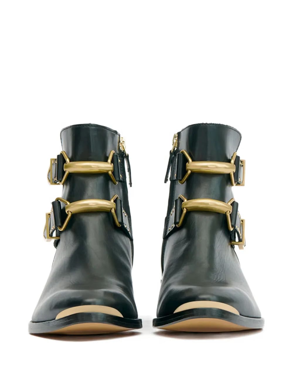 35mm Zalya buckle studded boots
