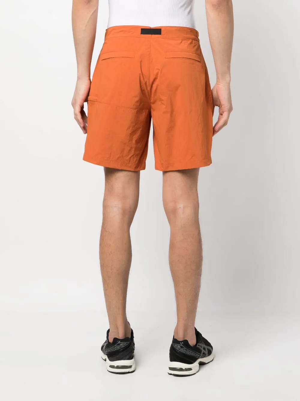 belted nylon shorts