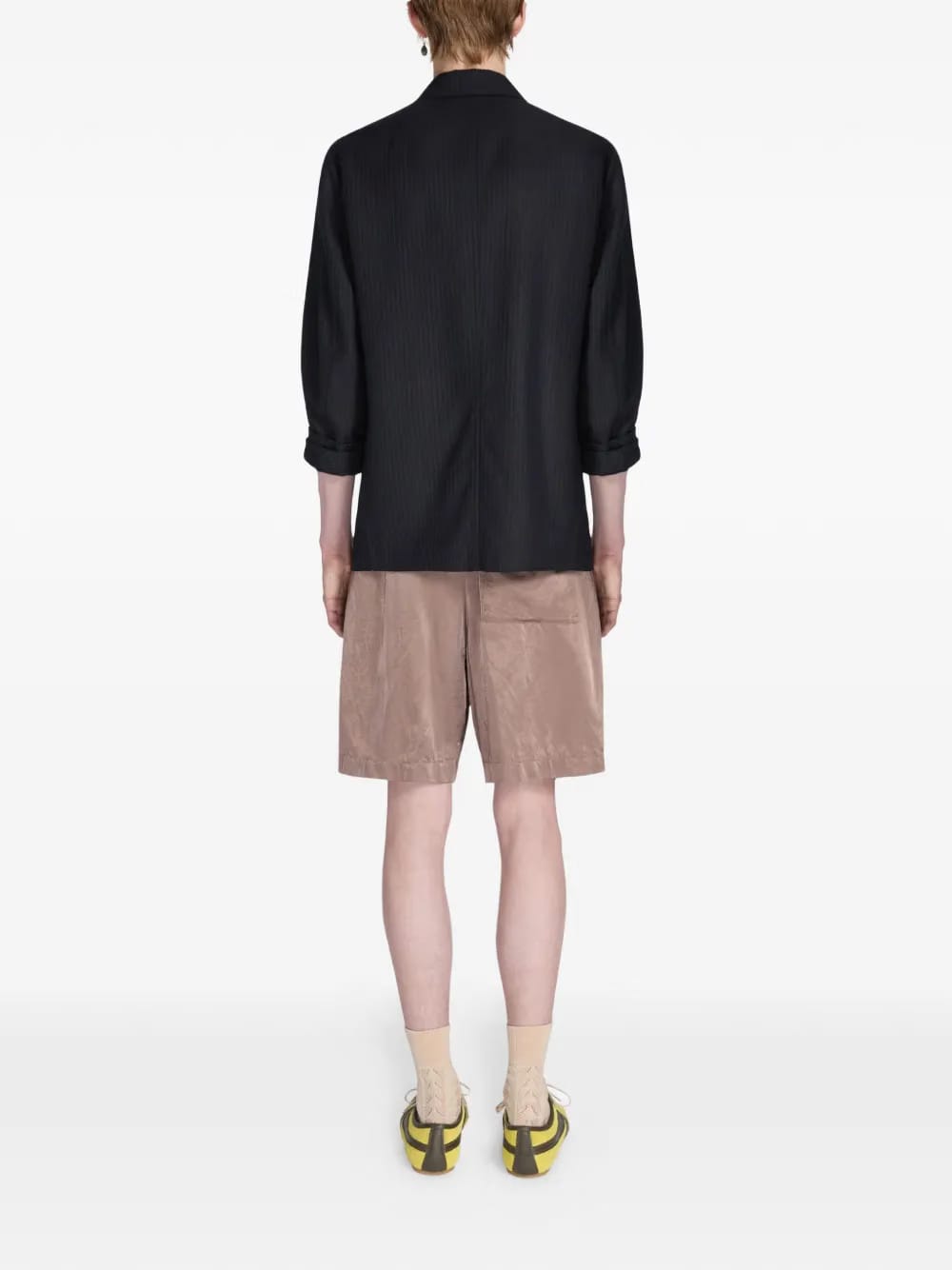 pinstripe workwear overshirt