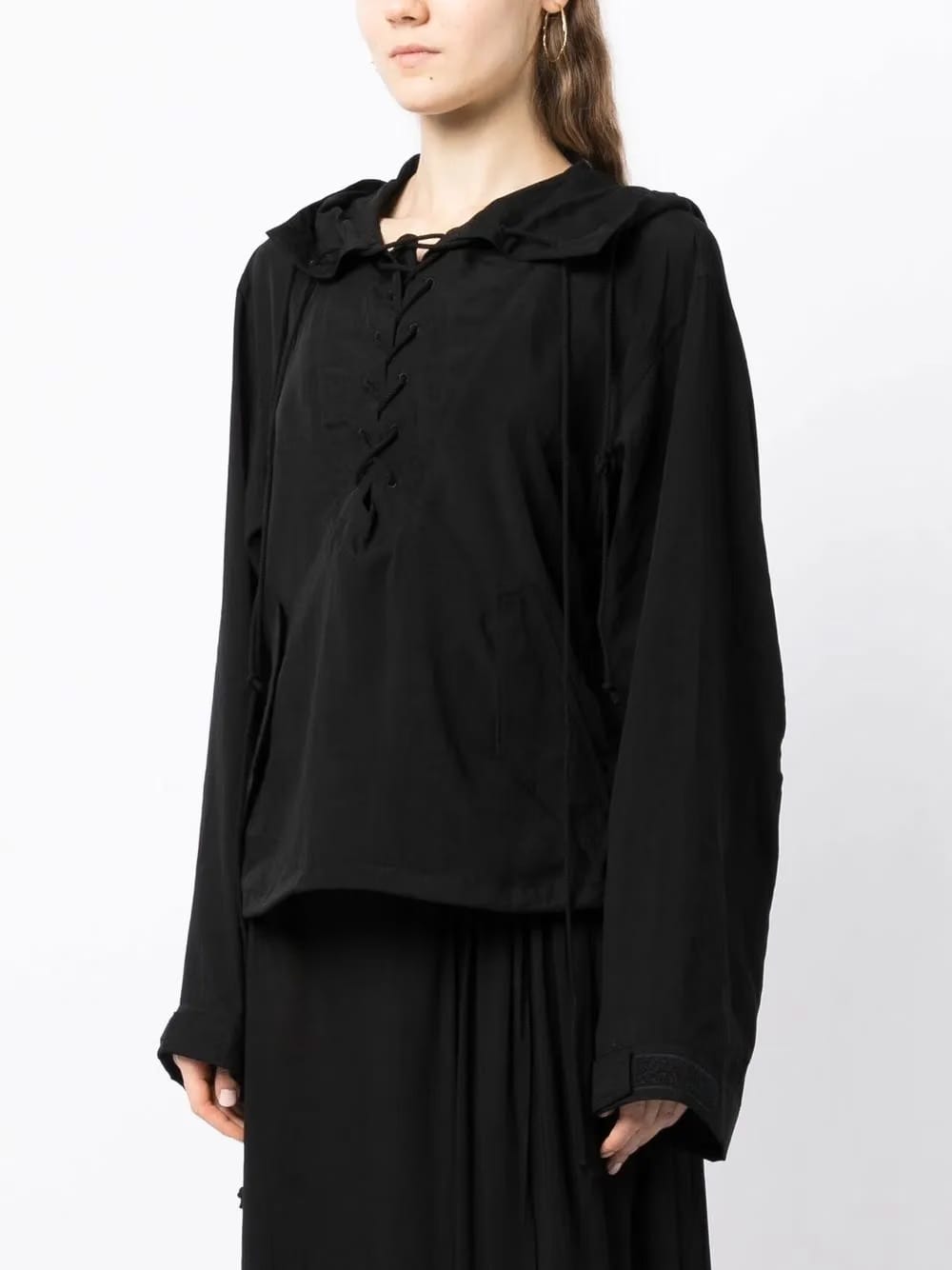 lace-up Hoodie