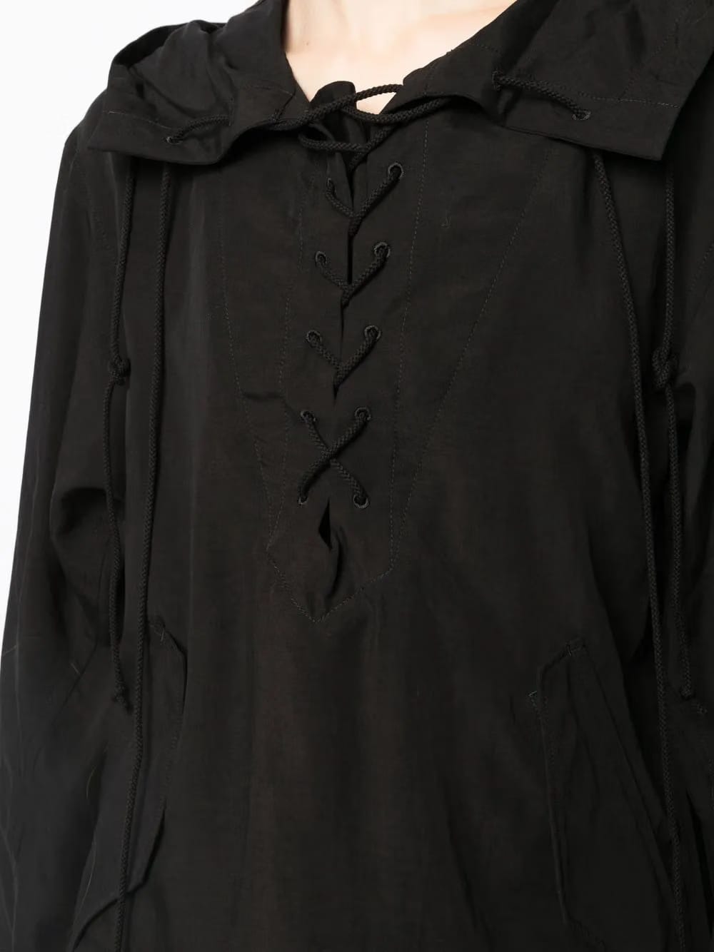 lace-up Hoodie
