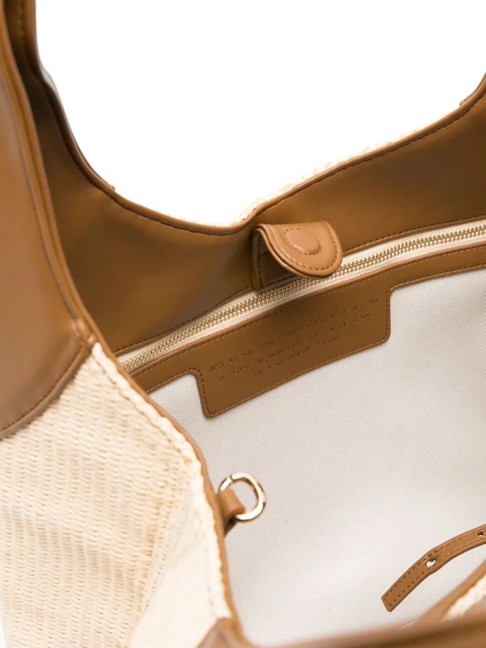 Ninfa straw shoulder bag