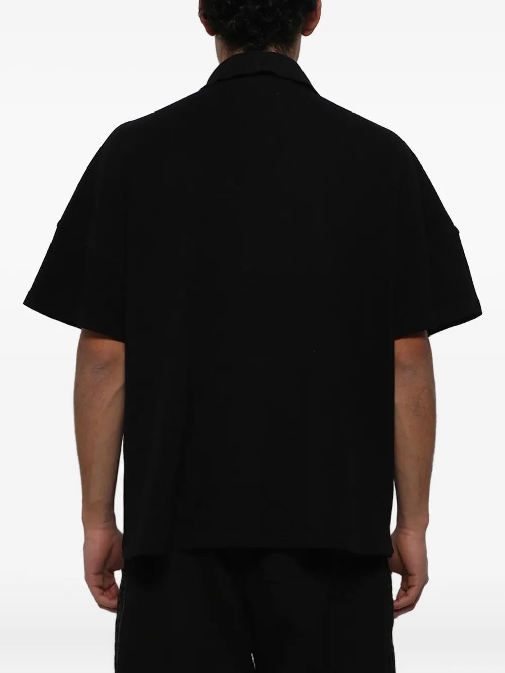 logo boxy polo shirt