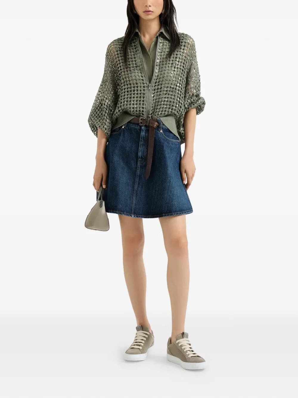 poplin sleeveless shirt