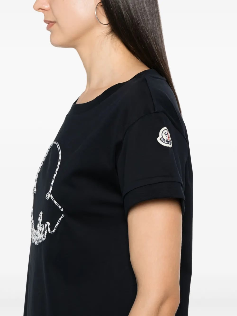 corded-logo cotton mini dress