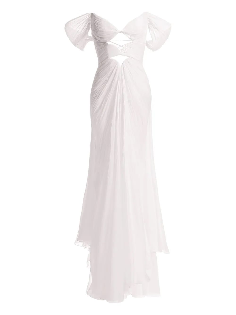 Cassiopeia cut-out lace-up maxi dress