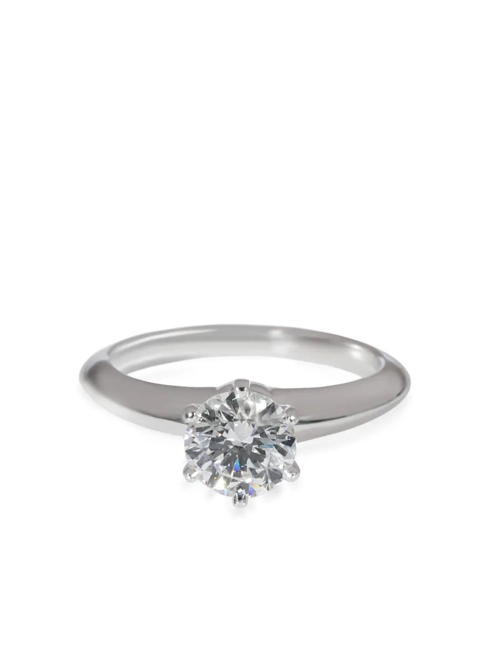 platinum Solitaire diamond engagement ring